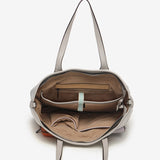 Bolso shopper de mujer en nylon beige