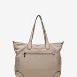 Women's shopper bag in camel nylon