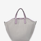 Reversible women's shopper bag in grey