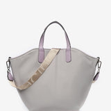 Reversible women's shopper bag in grey