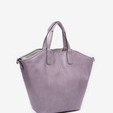 Reversible women's shopper bag in grey