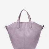 Reversible women's shopper bag in grey