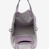 Reversible women's shopper bag in grey