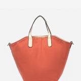 Reversible women's shopper bag in orange