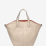 Reversible women's shopper bag in orange