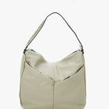 Women's hobo bag in green leather