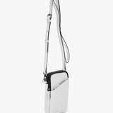 White leather mobile phone bag