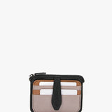 Damenlederkartenetui in Schwarz.