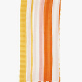 Women's scarf with striped print in yellow