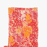 Women's scarf with mini red floral print