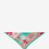 Floral print bandana in blue