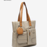 Borsa shopper da donna realizzata con materiali riciclati ecologici