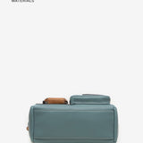 Women's crossbody bag in recycled materials in blue