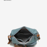 Women's crossbody bag in recycled materials in blue