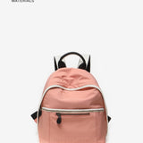 Women's backpack in coral recycled fabrics