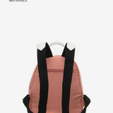 Women's backpack in coral recycled fabrics