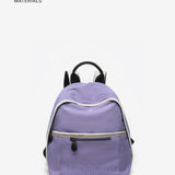 Women's backpack in lavender recycled fabrics