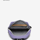 Women's backpack in lavender recycled fabrics