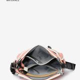 Women's crossbody bag in recycled coral fabrics