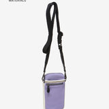 Mobile phone bag in lavender recycled fabrics