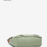 Women's crossbody bag in green recycled materials