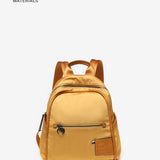 Women's backpack in recycled amber fabrics