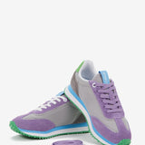 Women's die-cut sneaker in mauve