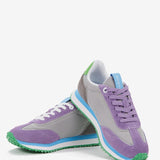 Women's die-cut sneaker in mauve