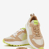 Zapatilla de mujer estilo 'runner' en beige