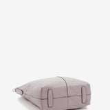 Women's shopper bag in lavender leather