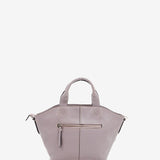 Small women's shopper bag in lavender leather