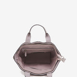 Small women's shopper bag in lavender leather