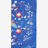 Women's bandana with boho print in blue