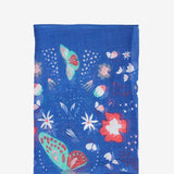 Women's bandana with boho print in blue