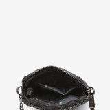 Bolso para el móvil de malla metálica en negro