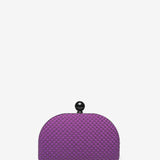 Purple party clutch