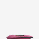 Toiletry bag in recycled materials and fuchsia padding