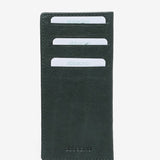 Cartera grande de piel con estampado verde