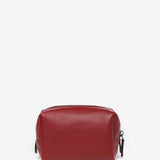 Medium red leather toiletry bag