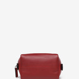 Medium red leather toiletry bag