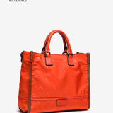 Bolso shopper en materiales reciclados naranja