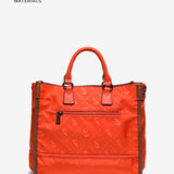 Bolso shopper en materiales reciclados naranja