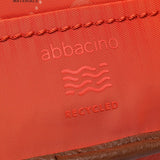 Orange recycled material shoulder bag