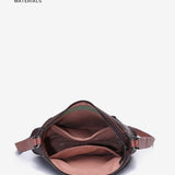 Bandolera en materiales reciclados burdeos