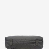 Bolso de mano grande de nylon en gris