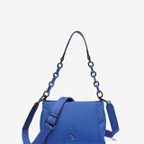 Bolso de hombro de nylon en azul