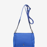 Bolso de hombro de nylon en azul