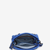Bolso de hombro de nylon en azul