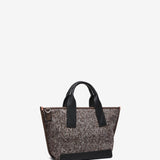 Bolso shopper de tweed en marrón