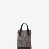 Braune Tweed-Handtasche